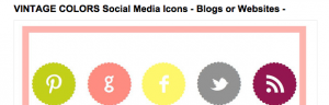 Etsy Social Media Icons