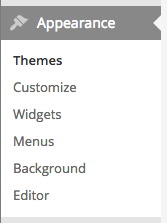 Wordpress Appearance Editor